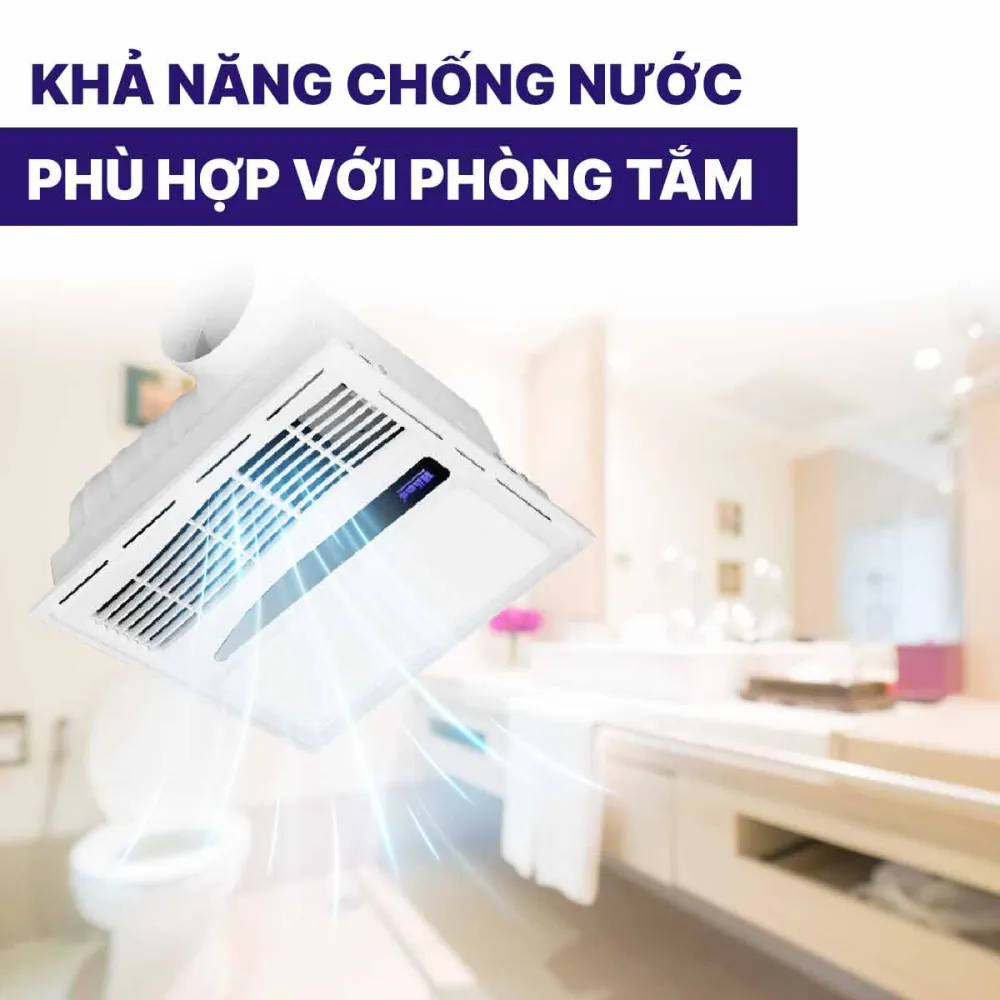 Quạt sưởi âm trần Hans HA-R có điều khiển từ xa