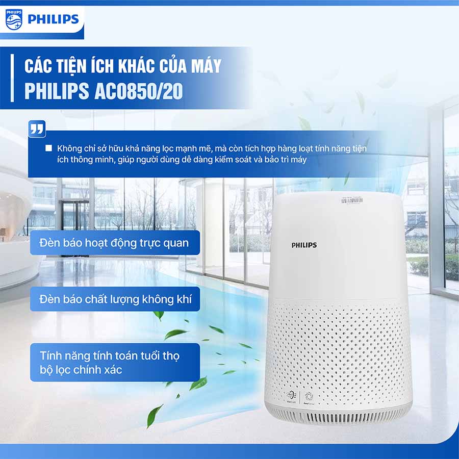 Máy lọc không khí Philips AC0850/20 20W