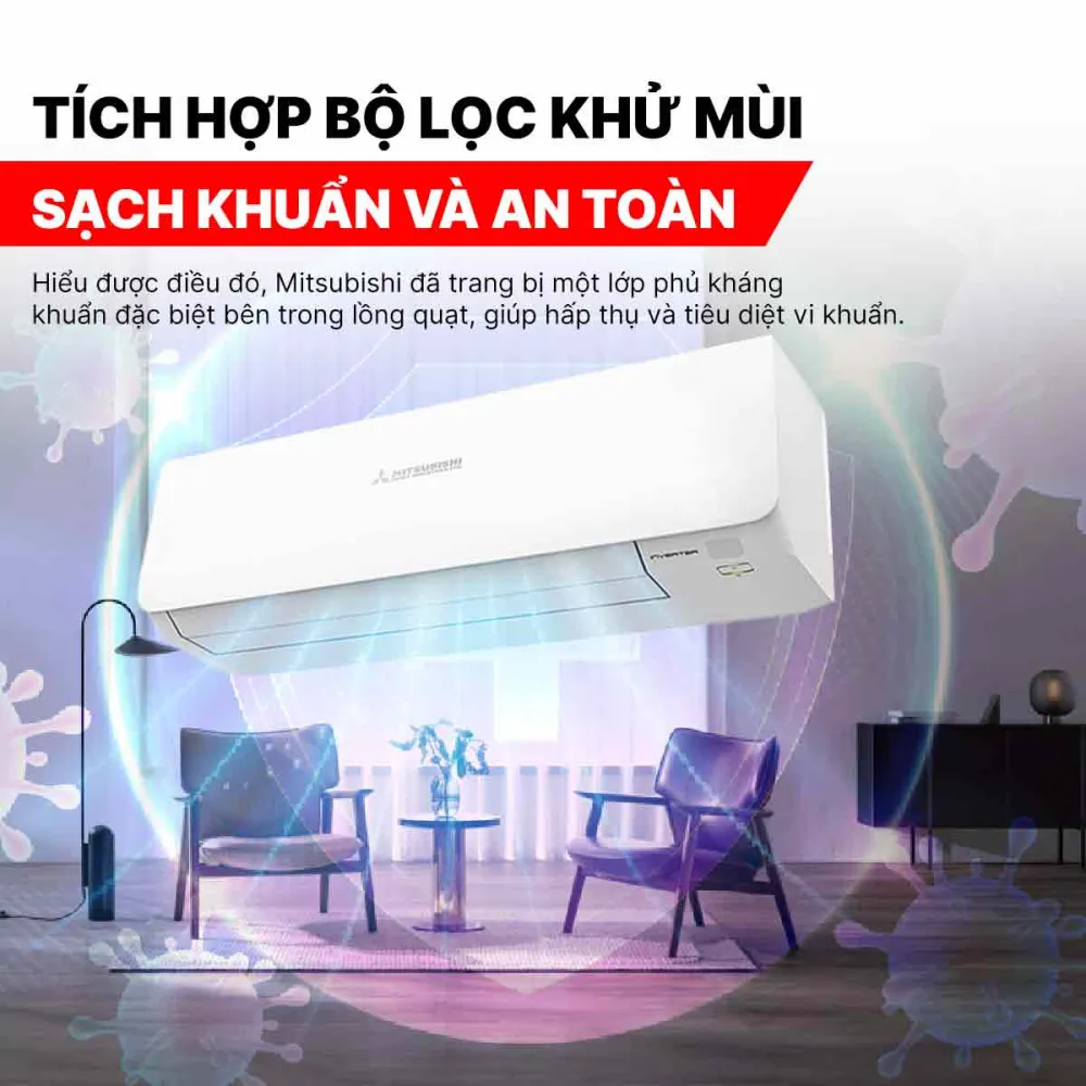 Điều hòa Mitsubishi Heavy Inverter 9000BTU SRK/SRC10YXS-W5