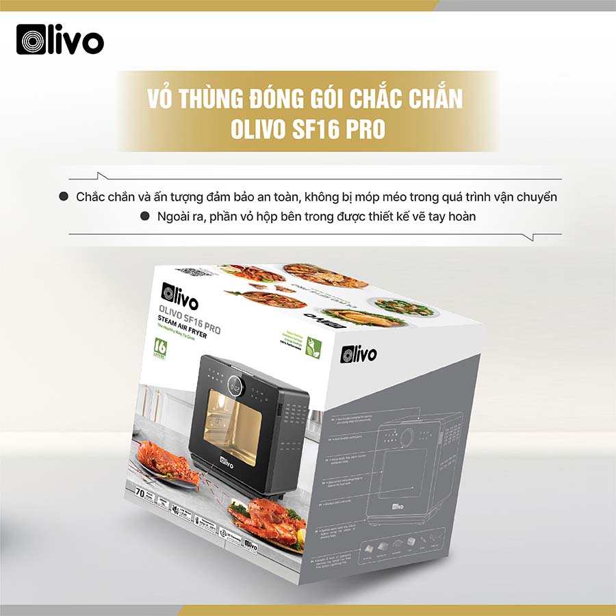 Nồi Chiên Hơi Nước OLIVO SF16 PRO