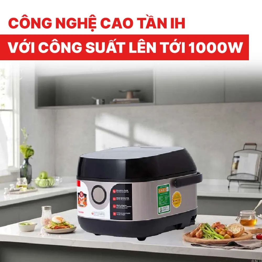 Nồi cơm điện cao tần Toshiba RC-10IX1PV dung tích 1 lít