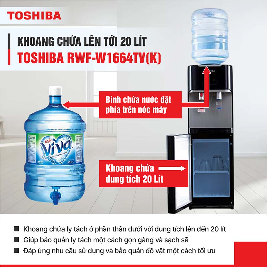 Máy nước nóng lạnh Toshiba RWF-W1664TV(K)