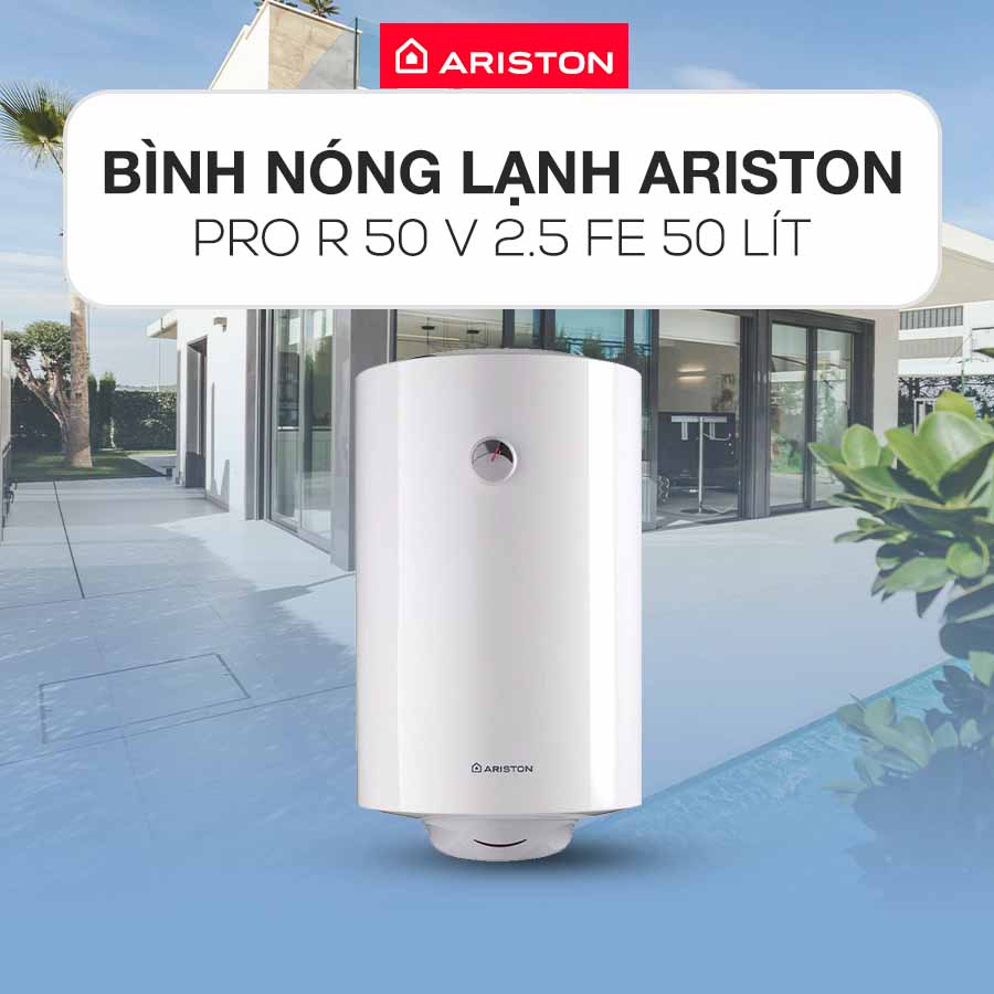 Bình nóng lạnh Ariston PRO R 50 V 2.5 FE thiết kế tiện lợi