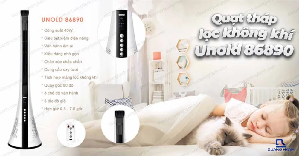 Quạt tháp lọc không khí Unold 86890