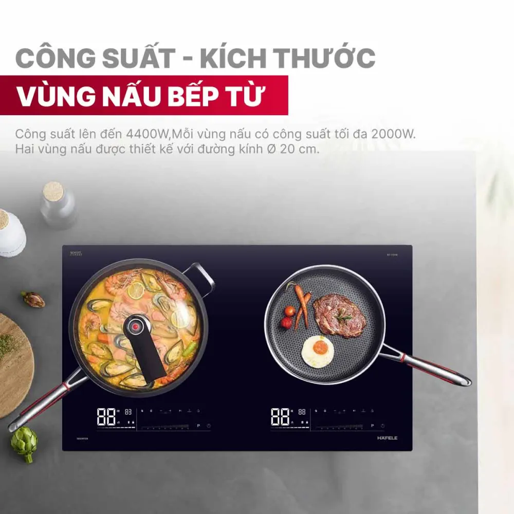 Bếp từ đôi Hafele HC-I7323B 536.61.886