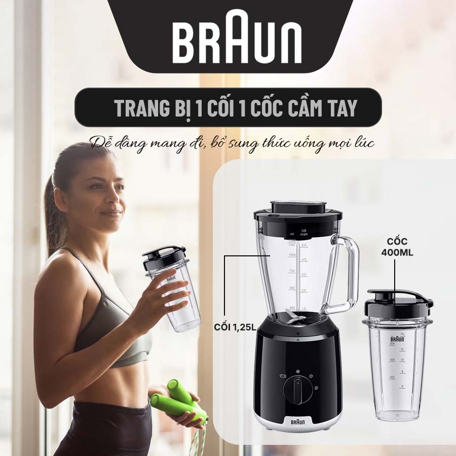 Máy xay sinh tố Braun JB1050BK KR