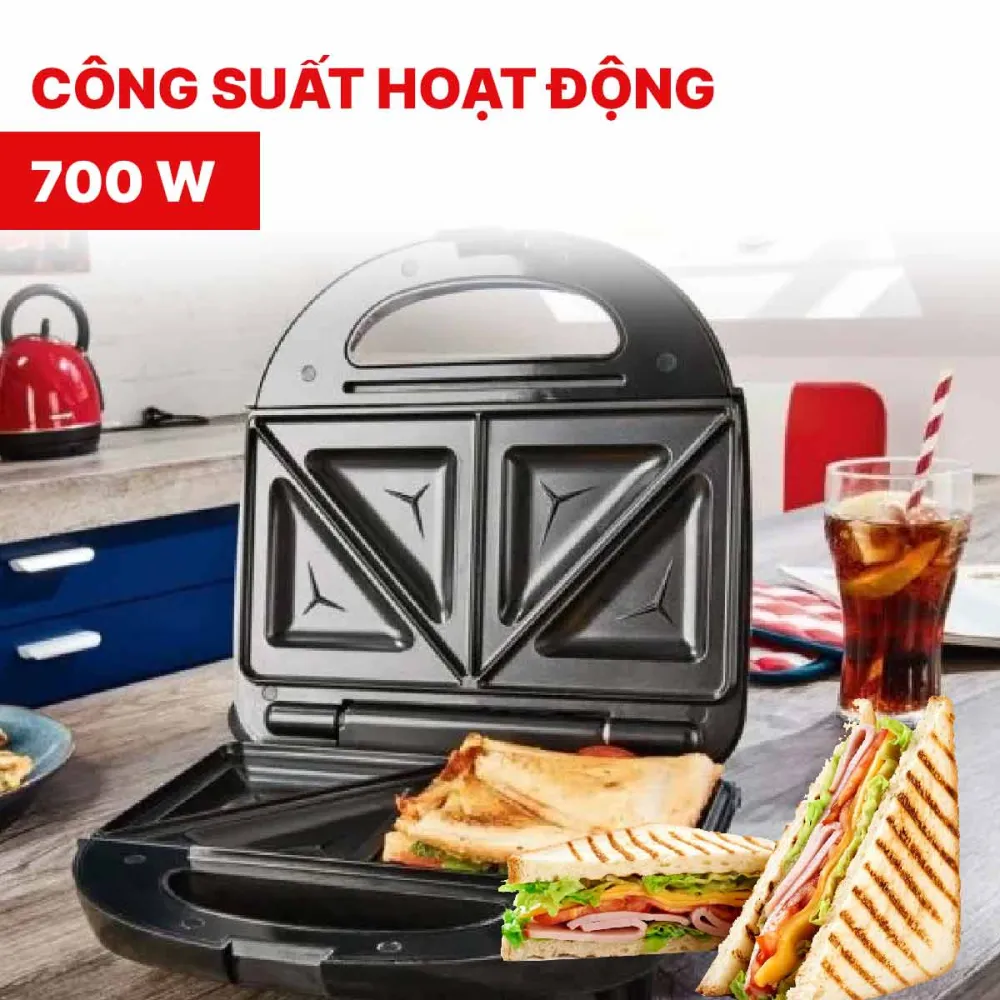 Máy nướng bánh mì sandwich Silvercrest SSWM 700B1