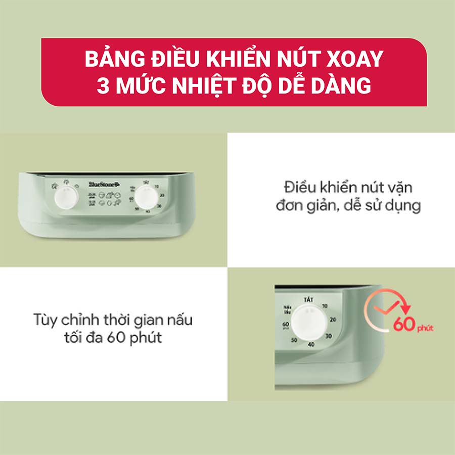 Nồi lẩu hấp điện đa năng BlueStone MPB-7235