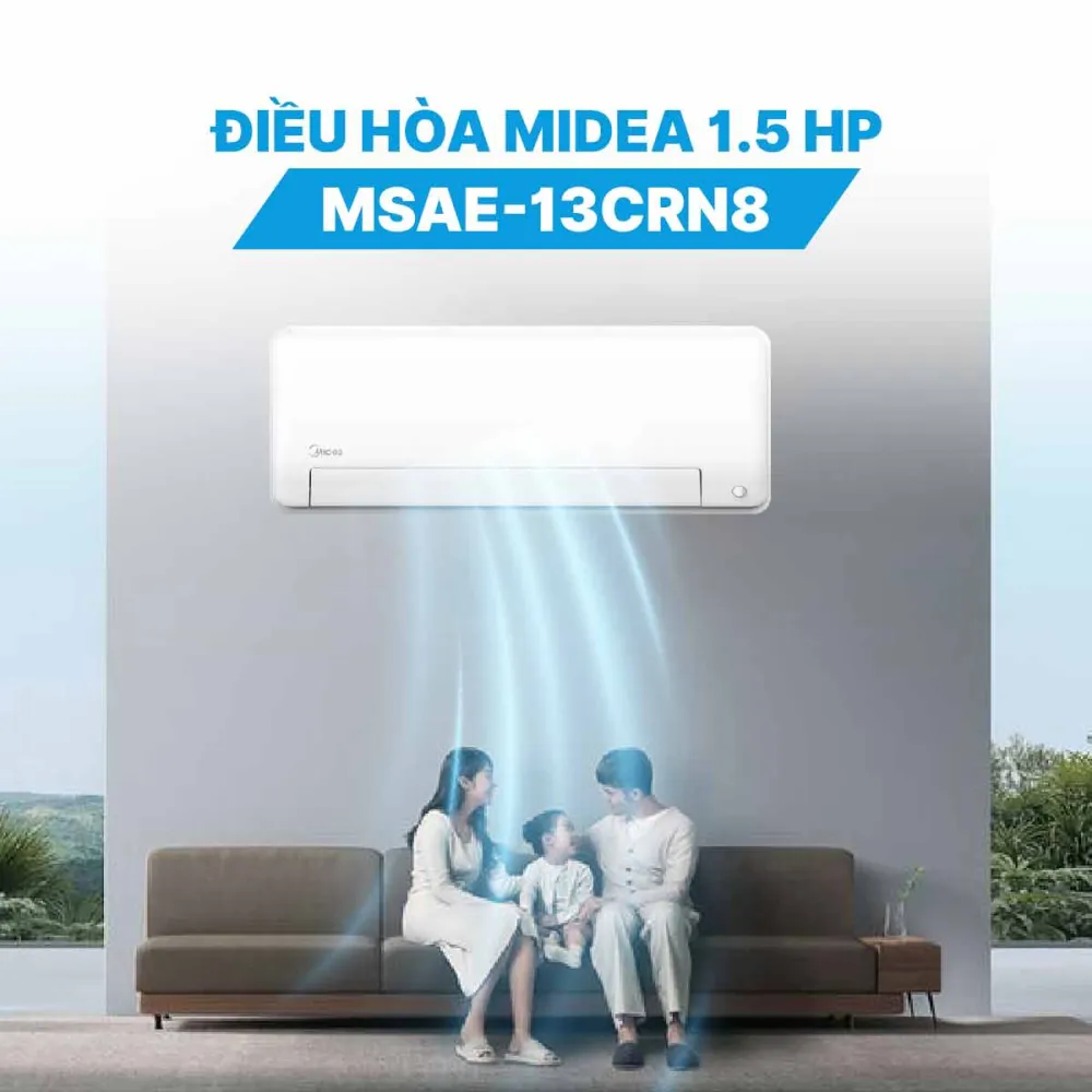 Điều hòa Midea 1.5 HP MSAE-13CRN8