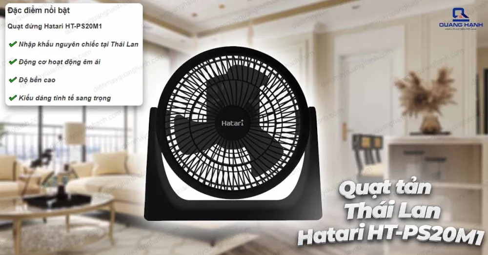 Quạt tản Thái Lan Hatari HT-PS20M1