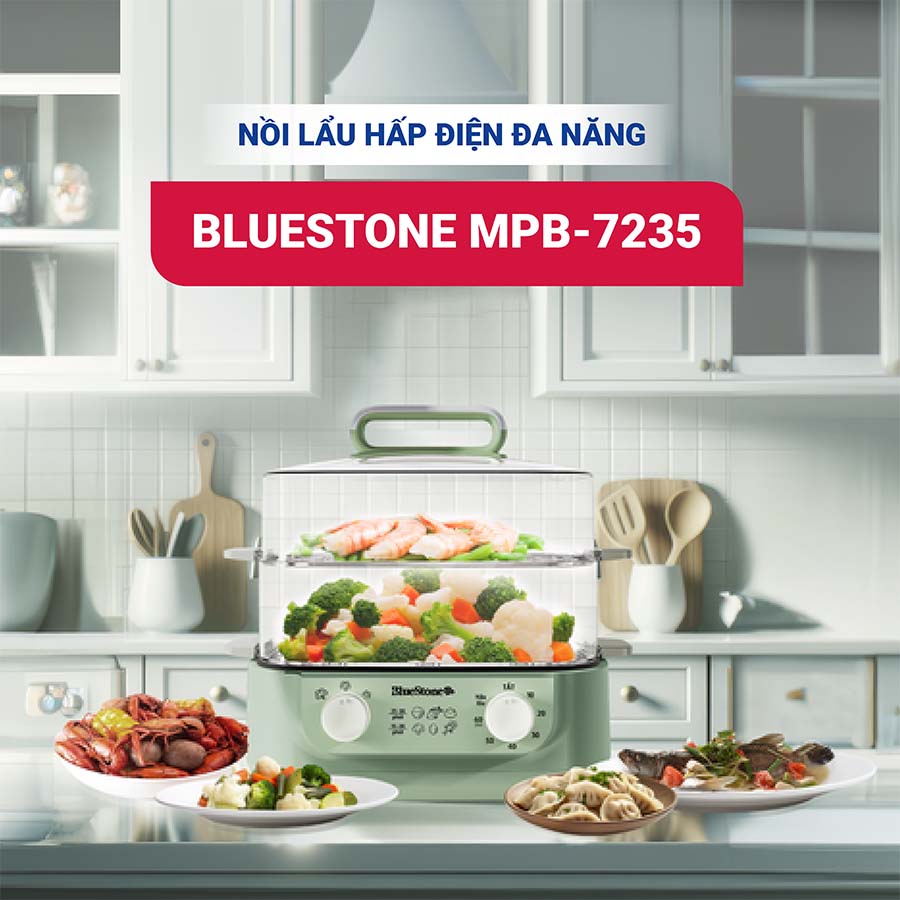 Nồi lẩu hấp điện đa năng BlueStone MPB-7235