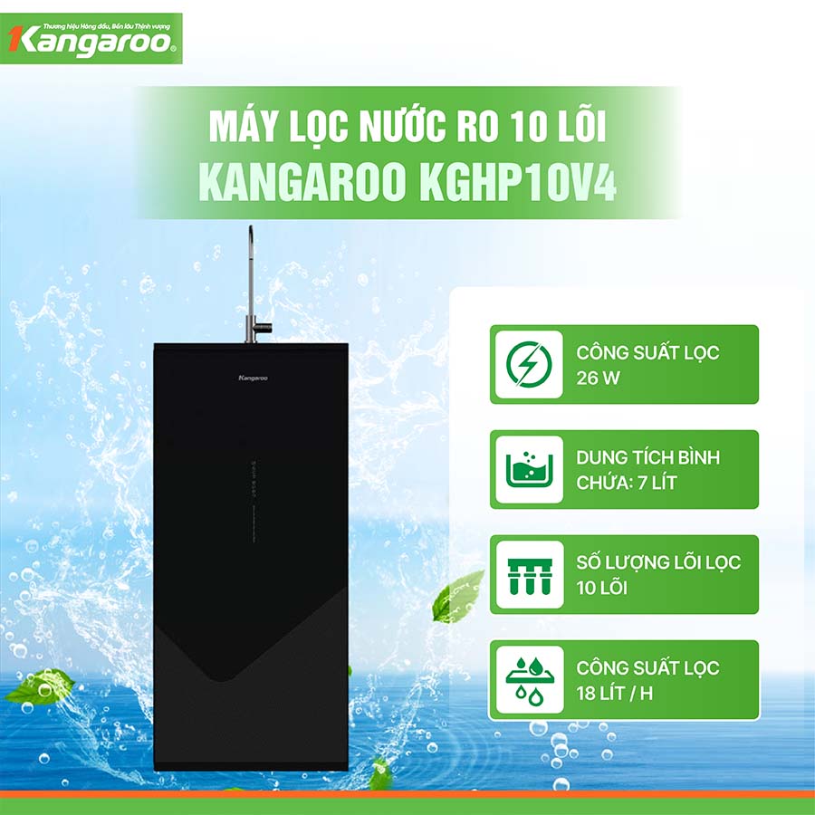 Máy lọc nước Kangaroo Hydrogen KGHP10V4