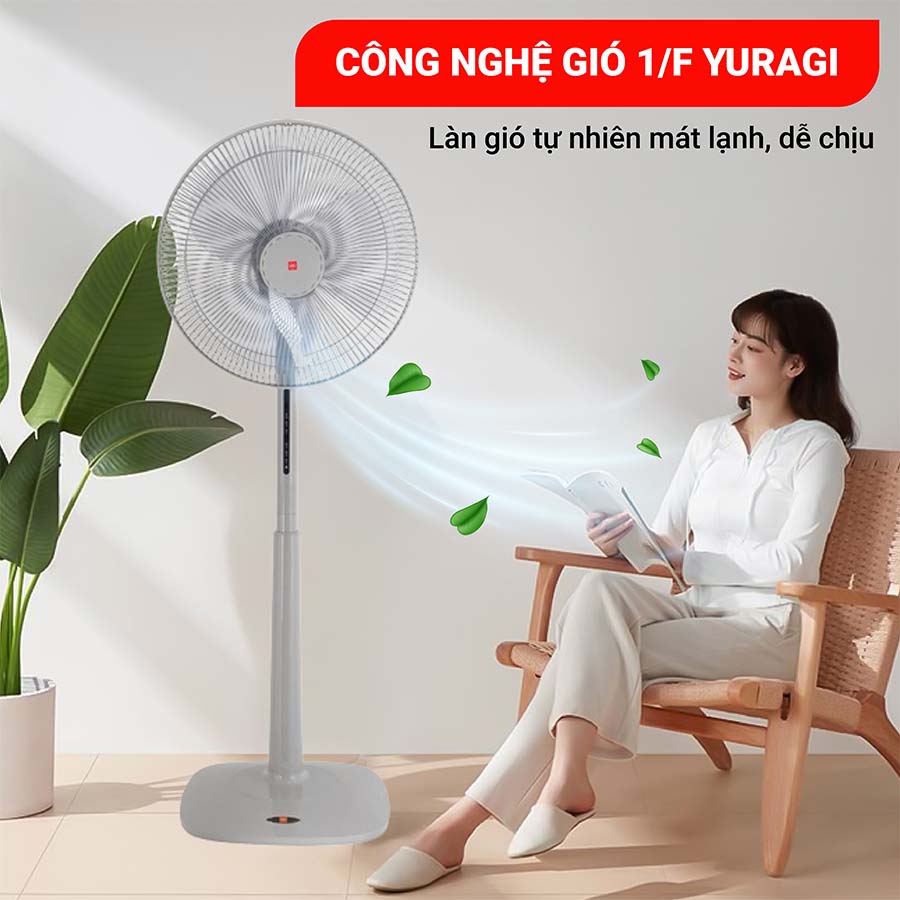 Quạt đứng KDK M40K có điều khiển từ xa