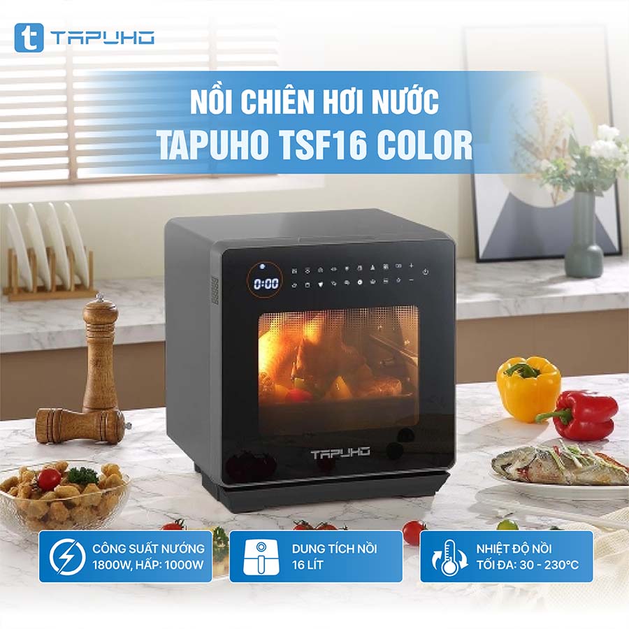 Nồi chiên hơi nước Tapuho TSF16 COLOR