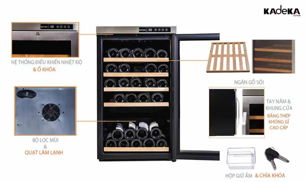 Tủ ướp rượu vang KADEKA KA- 39WR