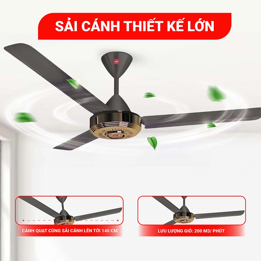 Quạt trần KDK N56YG 3 cánh