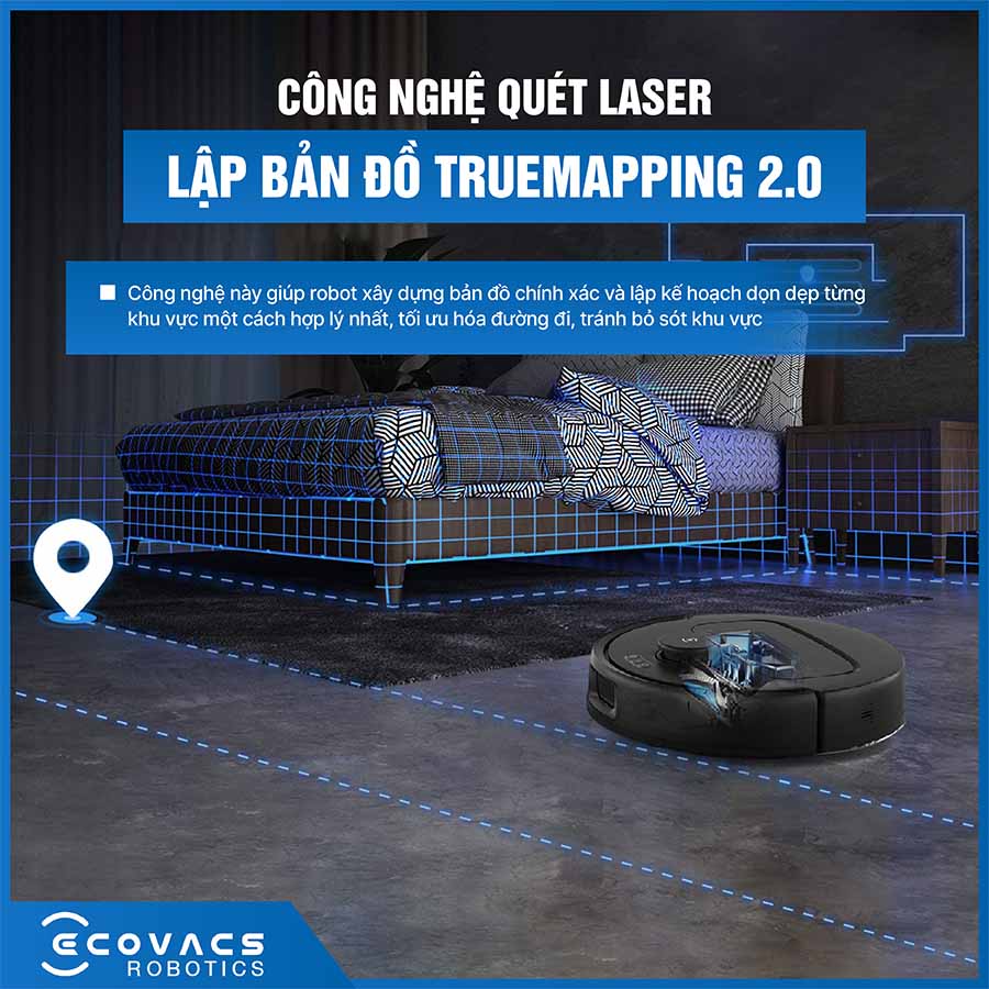 Robot hút bụi lau nhà Ecovacs Deebot N30 Pro Omni