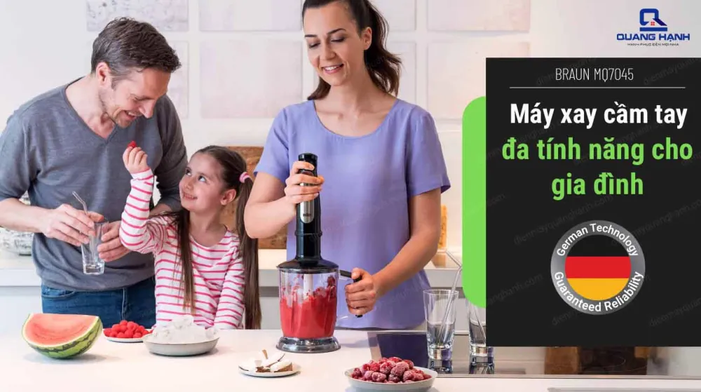 Braun MQ 7045 sở hữu chất liệu cao cấp, bền đẹp