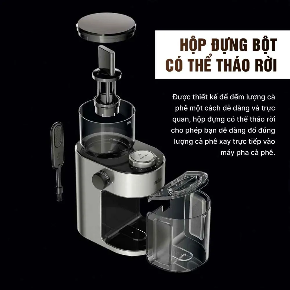 Hộp đựng bột cà phê có thể tháo rời