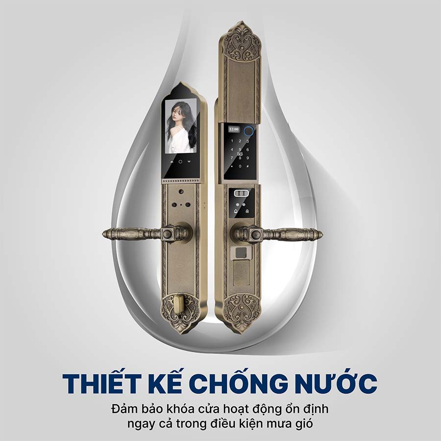 Khóa cửa điện tử Hyundai đại sảnh HY-SLC8817 Bronze