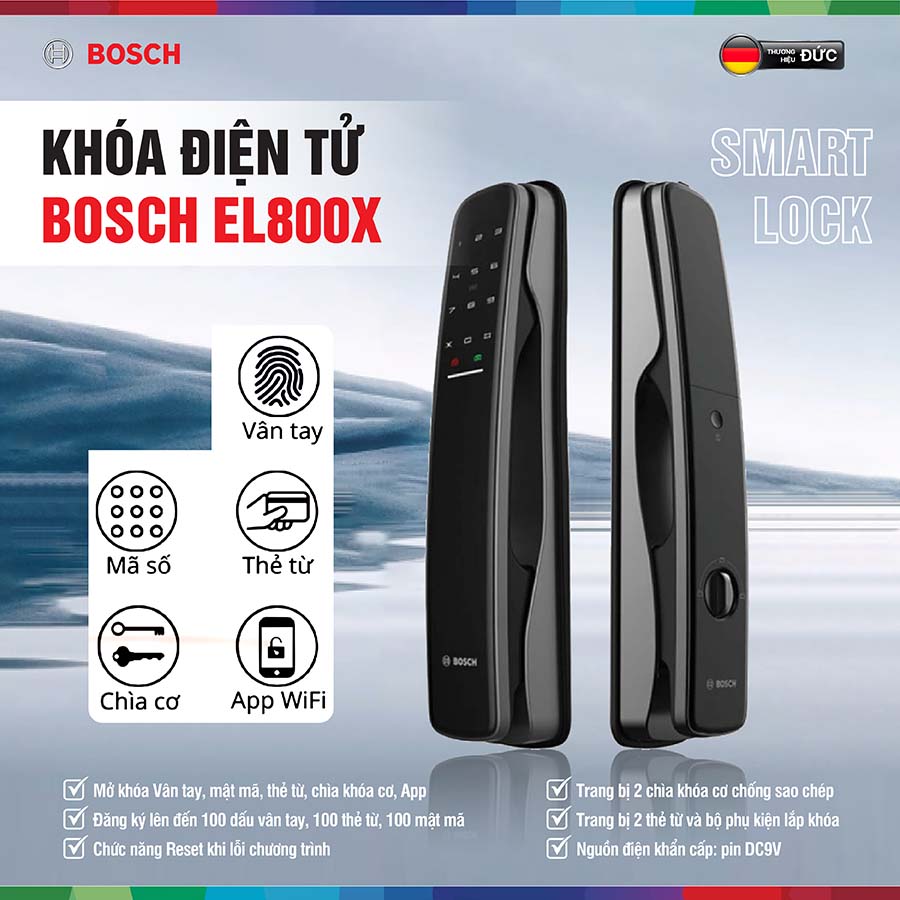 Khóa điện tử Bosch EL800X (App)