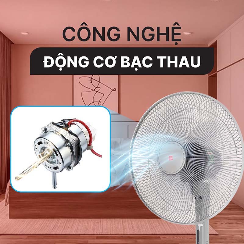 Quạt đứng KDK M40K có điều khiển từ xa