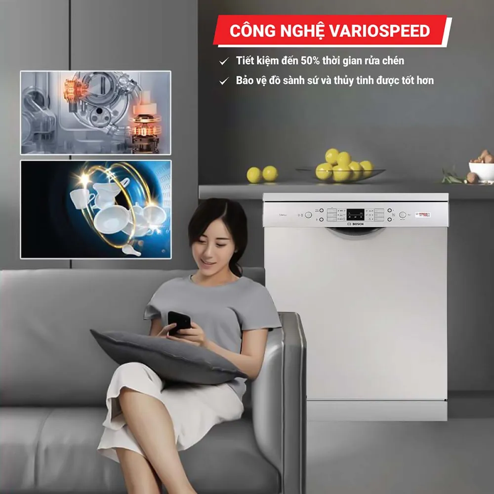 Máy rửa bát Bosch SMS63L08EA