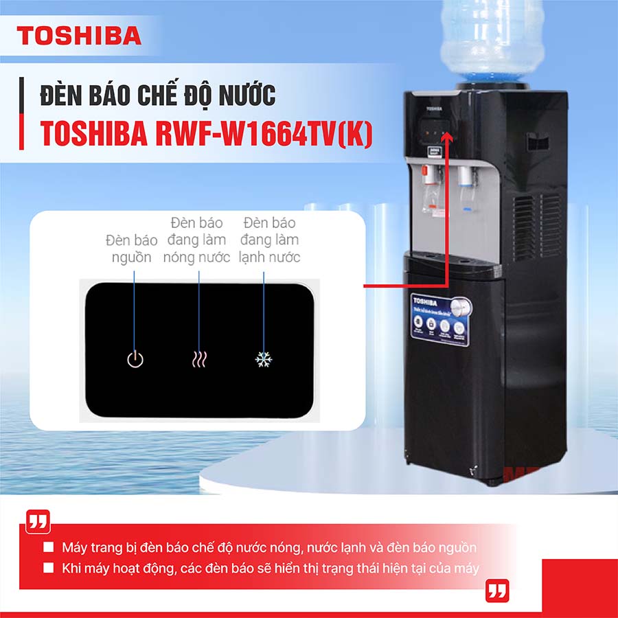 Máy nước nóng lạnh Toshiba RWF-W1664TV(K)