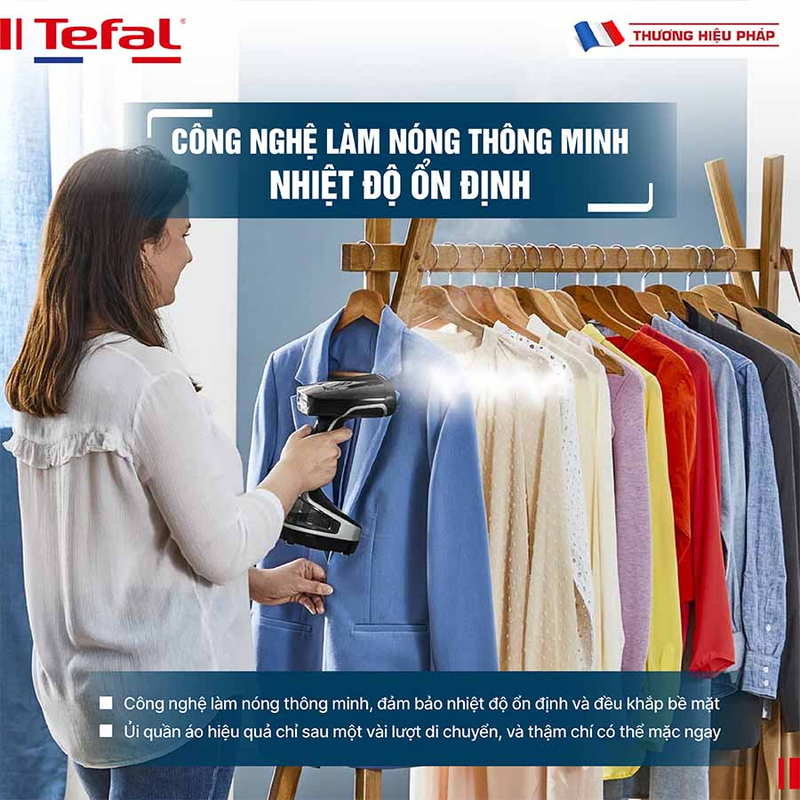 Bàn ủi hơi nước cầm tay Tefal Access Steam force DT8230E1 - 2000W