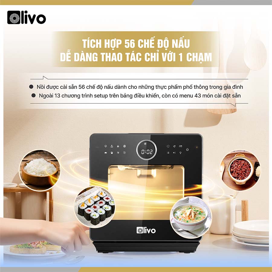 Nồi Chiên Hơi Nước OLIVO SF16 PRO