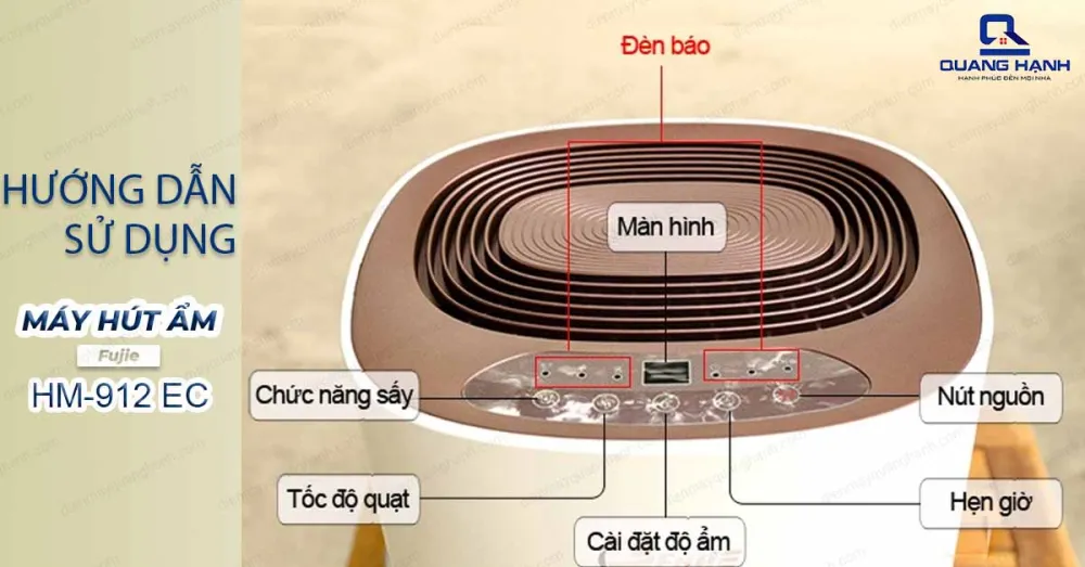 Sử dụng máy hút ẩm Fujie HM- 912 EC-N đúng cách, hiệu quả cao