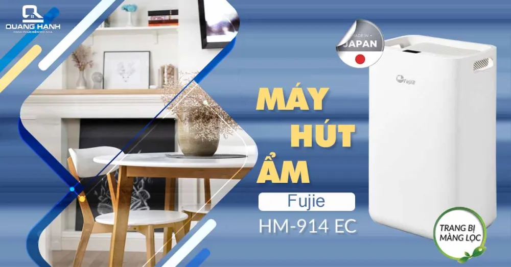 Máy hút ẩm Fujie HM 914 EC không hề tốn nhiều điện.
