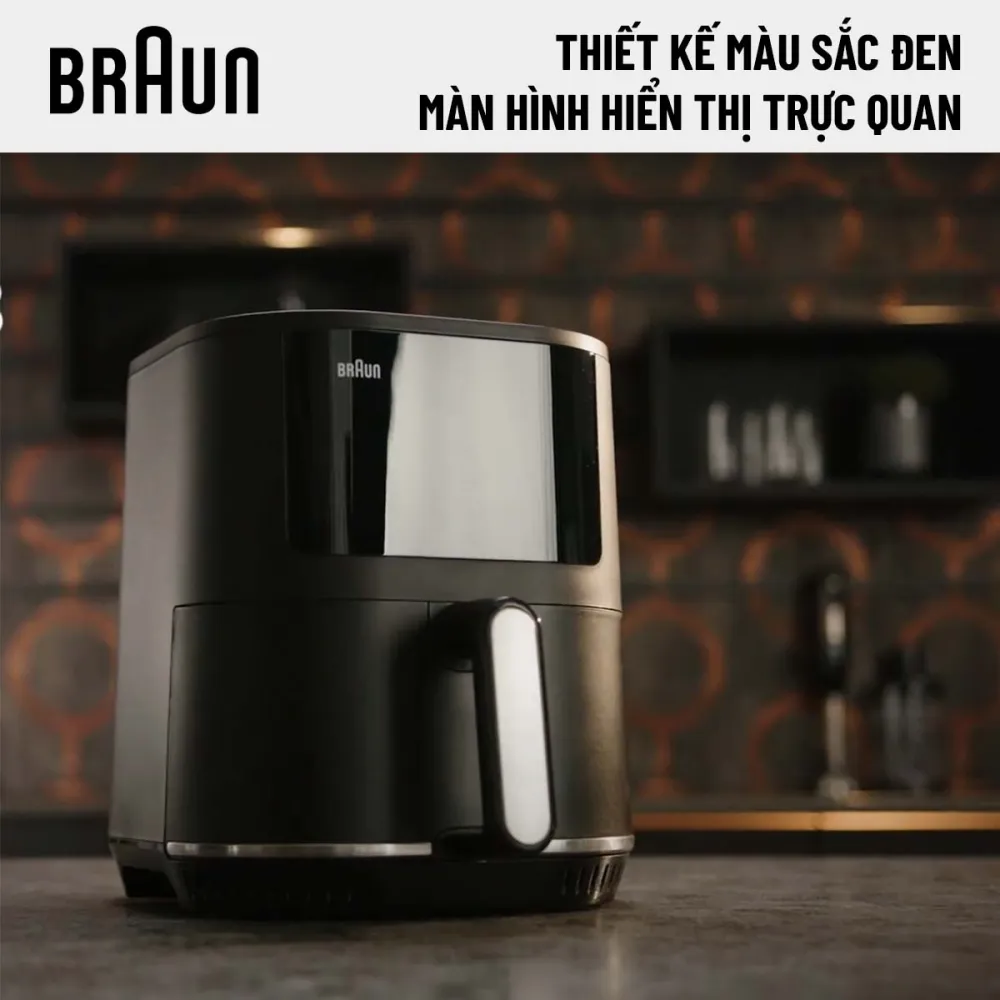 Braun HF3030 thiết kế sang trọng, màn hình hiển thị rõ ràng