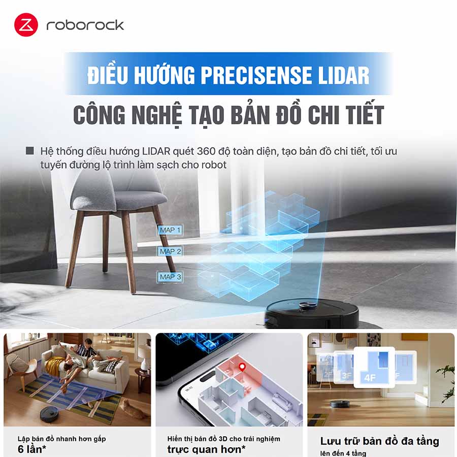 Robot hút bụi lau nhà Roborock QR 798