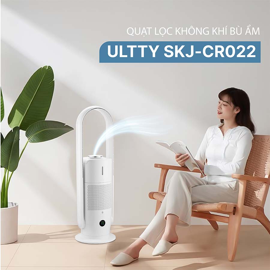 Quạt Lọc Không Khí Bù Ẩm ULTTY SKJ-CR022