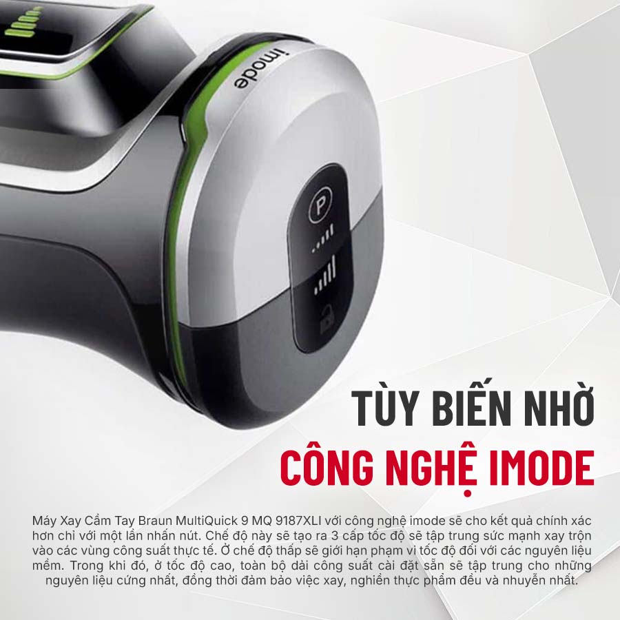 Công nghệ iMode – điều chỉnh tốc độ xay dễ dàng chỉ với một nút bấm