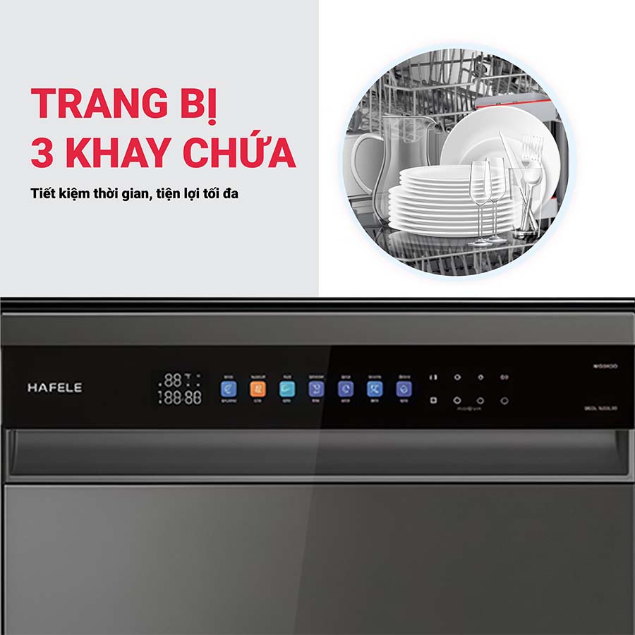 Máy rửa bát 14 bộ Hafele HDW-F601G 535.29.592
