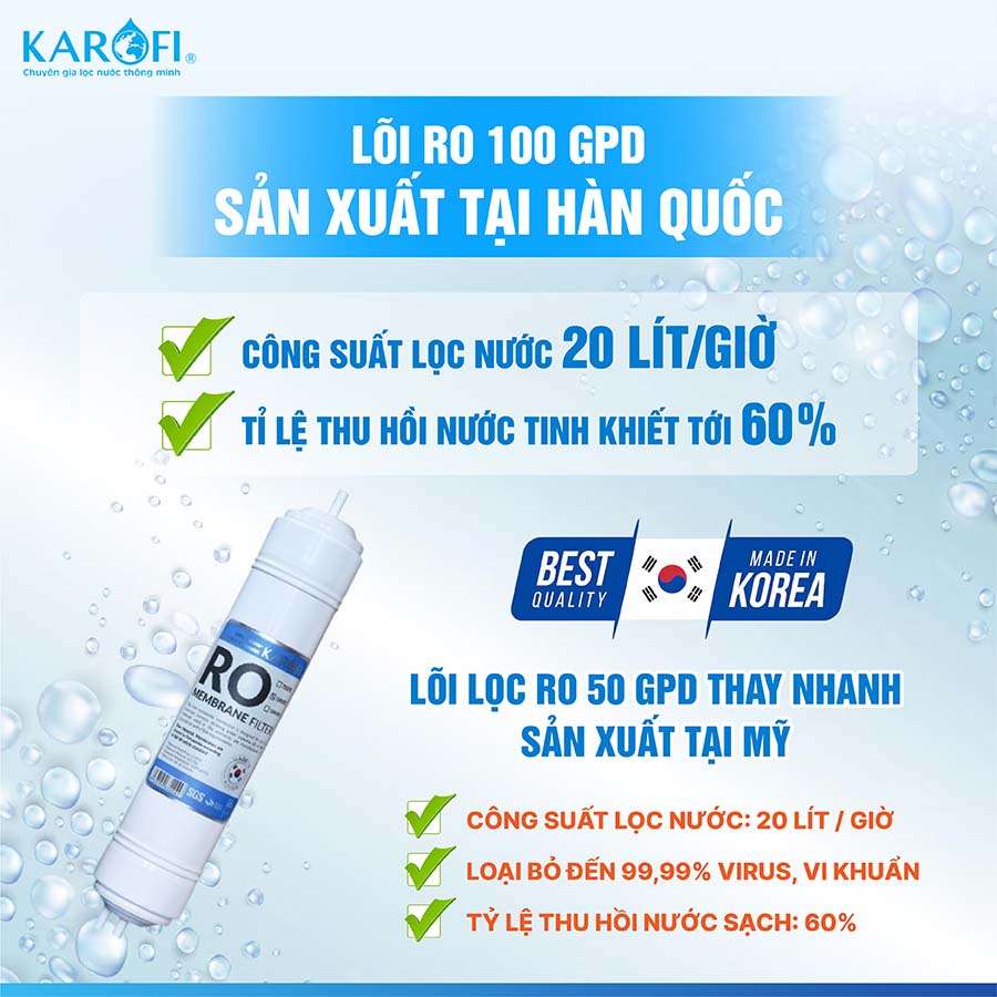 Máy lọc nước RO Karofi Livotec 606