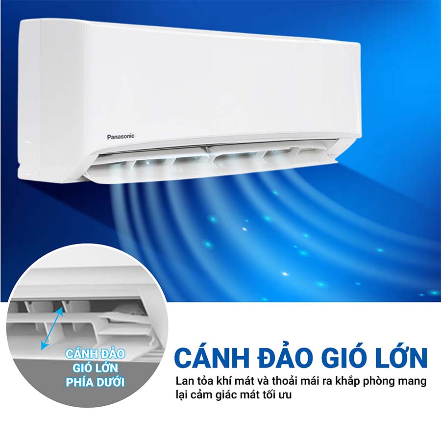Cánh đảo gió lớn BIG FLAP làm mát đều khắp phòng