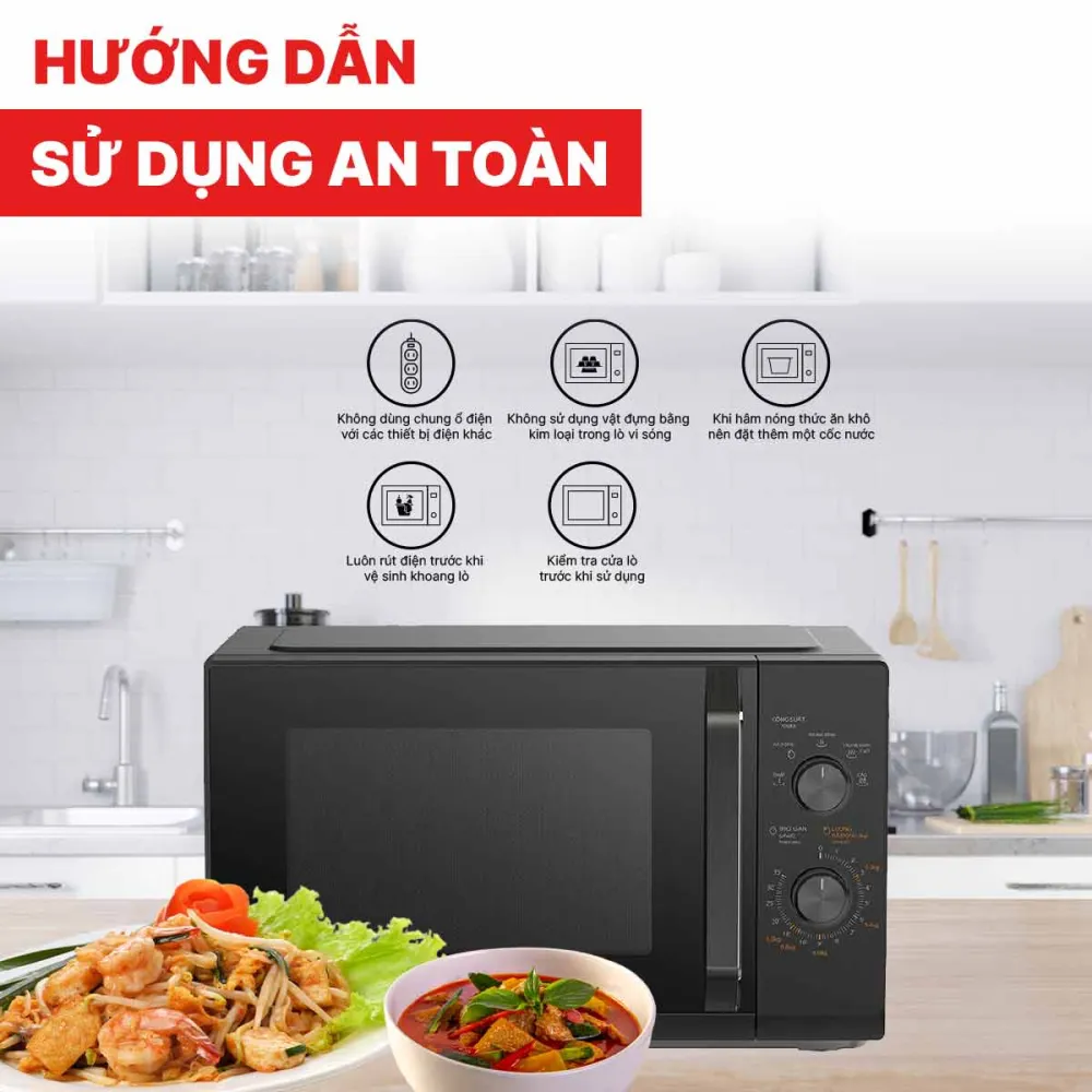 Lò vi sóng Toshiba MW3-MM25PE(BK) 25 lít