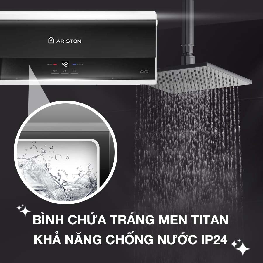 Ariston SL3 30 LUX D AG+ 2.5 FE sở hữu bình chứa tráng men