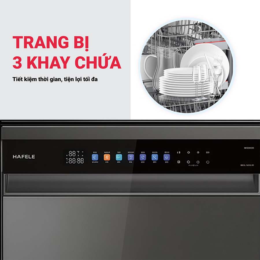 Máy rửa bát 15 bộ Hafele HDW-F6052G 535.29.652