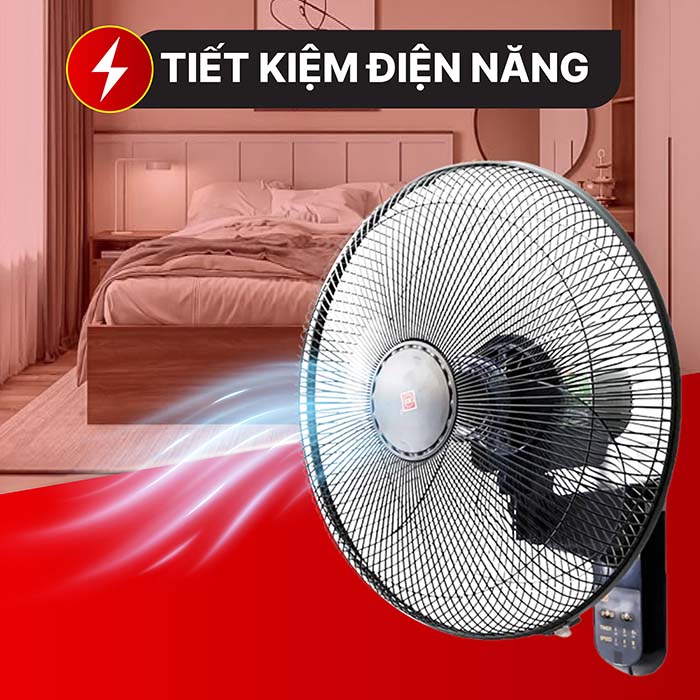 Quạt treo tường KDK M40M có điều khiển