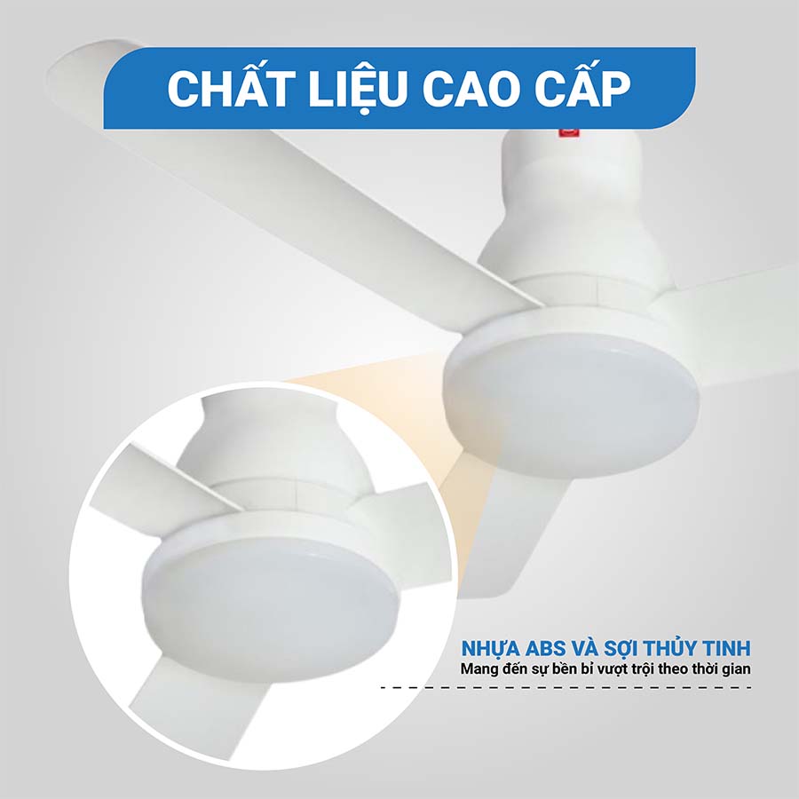 Quạt trần KDK U48FP 3 cánh có điều khiển