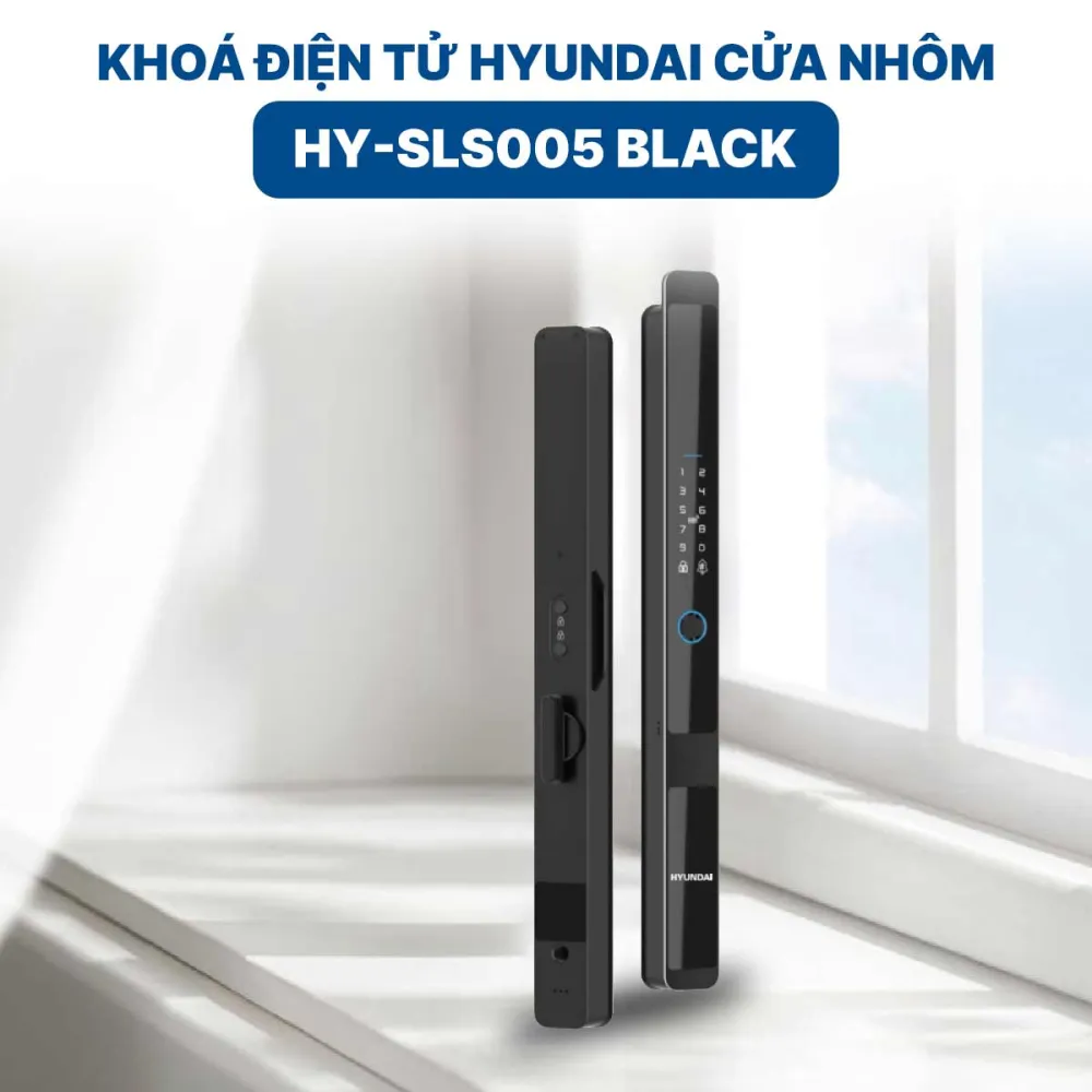 Khoá điện tử Hyundai cửa nhôm HY-SLS005 Black