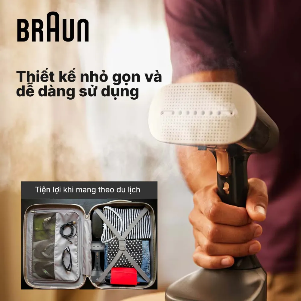 Bàn ủi hơi nước Braun GS7077BK