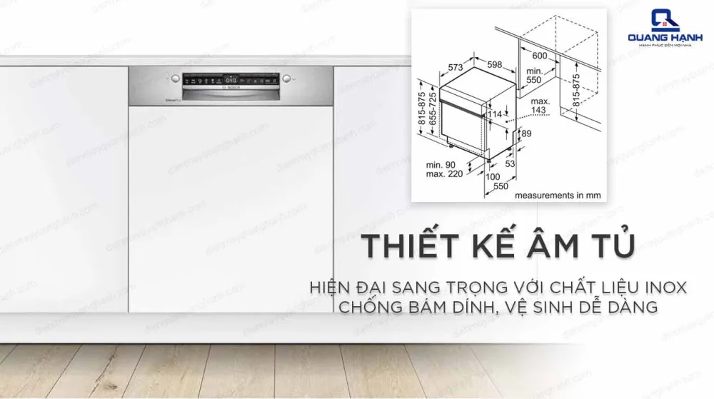 Máy rửa bát Bosch SMI4ECS14E