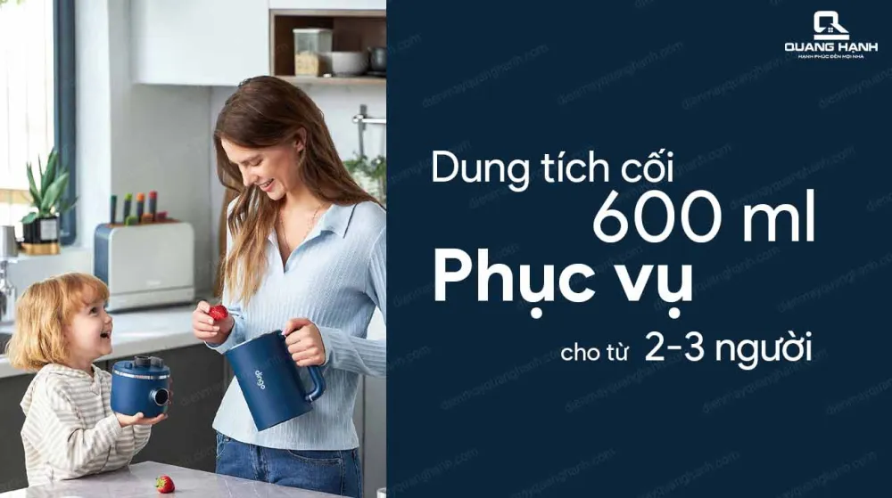Dung tích cối 600ml