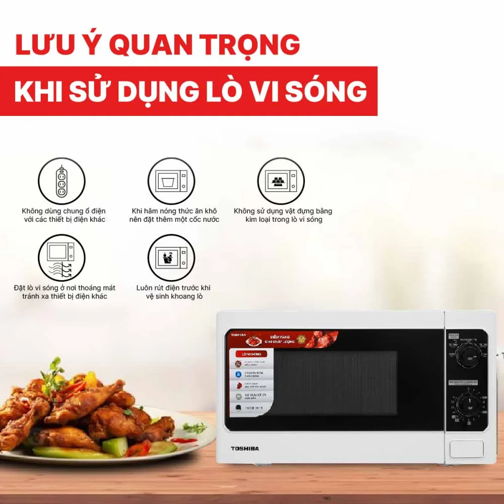 Lò vi sóng Toshiba ER-SM20(W1)VN 20 lít