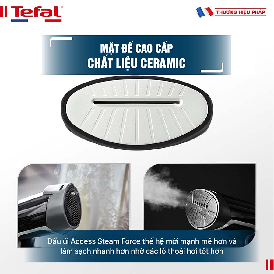 Bàn ủi hơi nước cầm tay Tefal Access Steam force DT8230E1 - 2000W